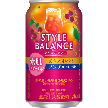 アサヒスタイルバランス素肌サポート カシスオレンジノンアルコール アサヒ飲料