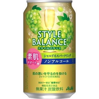 アサヒスタイルバランス素肌サポート シャルドネスパークリングノンアルコール アサヒ飲料