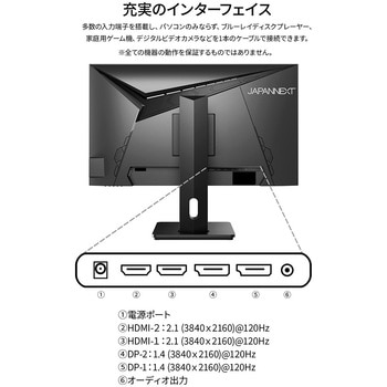 ゲーミング液晶ディスプレイ 28型/3840×2160/HDMI×1、DP×1/ブラック/スピーカー有/2年保証 JAPANNEXT