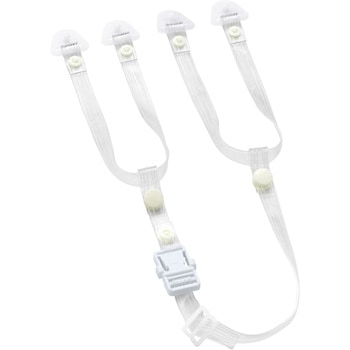 ヘルメット用透明あご紐・耳紐セット 谷沢製作所