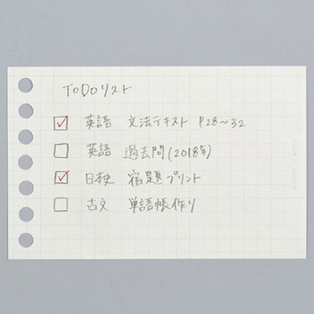 キャンパスルーズリーフ(さらさら書ける)5mm方眼罫 A7 50枚 - コクヨ