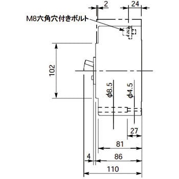 サーキットブレーカ BCW型 大形端子カバー付 BCW-400型 250A 極数・素子数3P3E BCW32501K