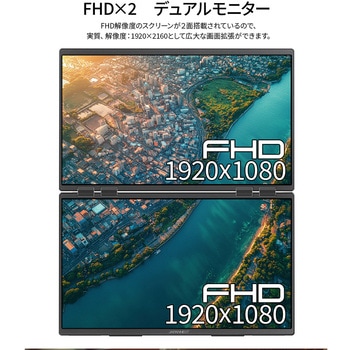 23.8型/1920×1080/HDMI×1、USB-C×2/ブラック/スピーカー有/2年保証/デュアル JAPANNEXT