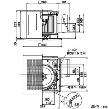 DVF-18MRKQ8 低騒音ダクト用ファン(メタルルーバータイプ・オール金属