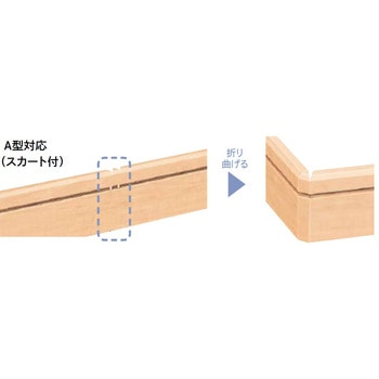 コーナー巾木(出隅用) A型対応 ウッドワン