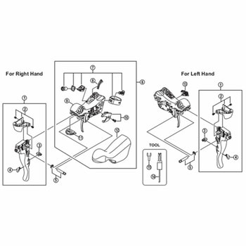 ネームプレート & 固定ネジセット(右用) SHIMANO(シマノ)