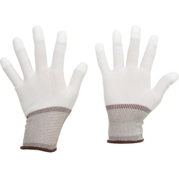 ポリエステル手袋 (指先コート) SPU-131N ミドリ安全 ポリエステル手袋