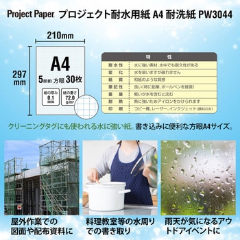 プロジェクト耐水用紙 耐洗紙 オキナ