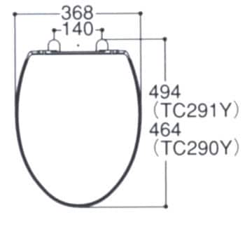 TC290Y#SC1 普通便座(前丸タイプ) 1台 TOTO 【通販モノタロウ】