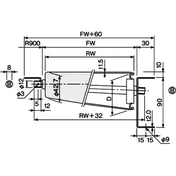 NTSコンベヤ用ローラ単体<br>シャフト付<br>【RoHS対応】<br>特定有害物質を排除したRoHS指令適合部材を採用。 オークラ輸送機