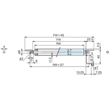 スチール製ローラ単体 ERRD型(シャフトなし) オークラ輸送機