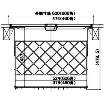 SFC460S らくらく床下収納庫(ノックダウン式) 1セット SPG(サヌキ