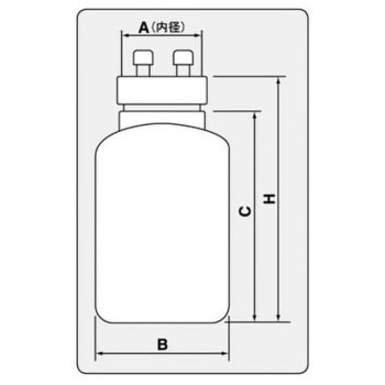 大型広口瓶(PFA回転成型・薬液タイプ) アズワン ボトル/瓶 【通販