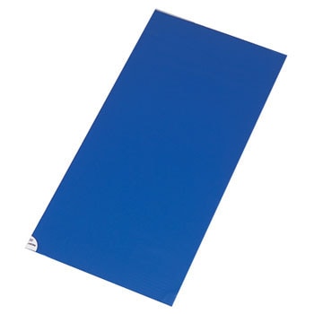 アズワン エコノミー帯電防止粘着マット（中粘着）　青　６００×１２００　１０シート(2-9086-03) 目安在庫=○ アズワン エコノミー帯電防止粘着マット（中粘着） 青 600×1200