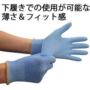 耐切創手袋 NEOカットレジストインナーブルー トワロン(TOWA/東和コーポレーション)
