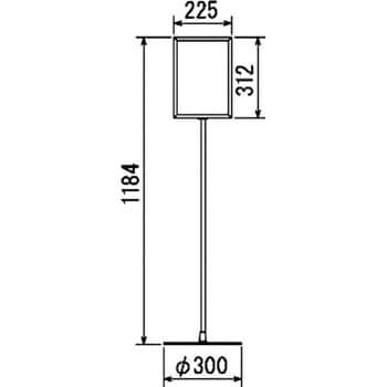 2701S A4タテ サインスタンド 2701S 1個 アルモード (ベルク) 【通販