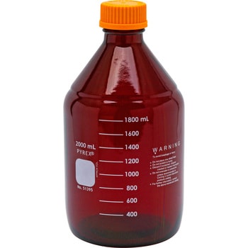 PYREXメディウム遮光瓶(オレンジキャップ付き)