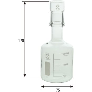 SPC保存びん(目安目盛・メスキャップ付き) SIBATA(柴田科学) 試薬瓶/共