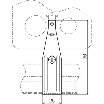 二重天井用金具(軽みぞ形鋼用 T型) ネグロス電工