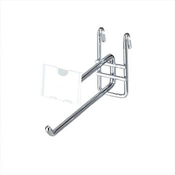 ネット什器用2段フック(Φ6mm)クローム ストア・エキスプレス
