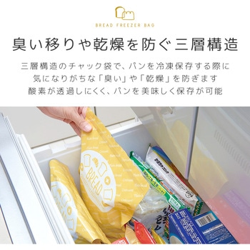 パン冷凍保存袋くっつき防止シート アイメディア