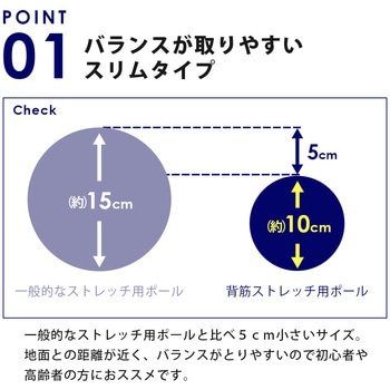 背筋ストレッチ用ポール アイメディア