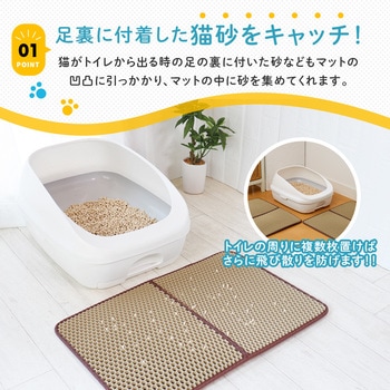 猫砂飛び散り防止マット アイメディア