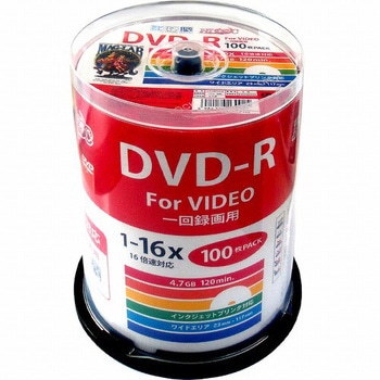 HIDISC 録画用 DVD-R 4.7GB 16倍速 スピンドルケース HIDISC