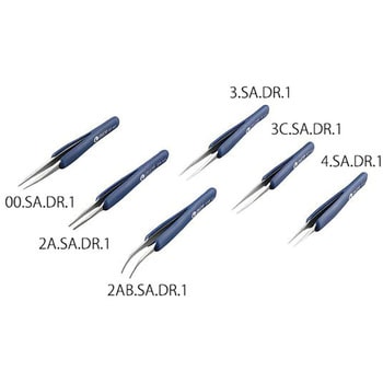 ESDラバーグリップピンセット SA.DR.1シリーズ アズワン