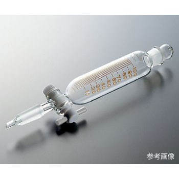 滴下ロート PTFE αΩβ コック付・目盛付 普通摺合 コスモスビード 実験