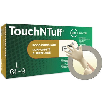 天然ゴム使い捨て手袋 TouchNTuff 69-318 アンセル