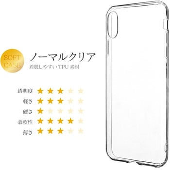 LP-IPLTNCL iPhone XS Max 「剛柔」 ソフトケース「ノーマルソフト