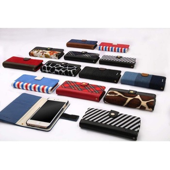 iPhone 6 iPhone 6s ファブリックデザインケース「BOOK Fabric」 スタンド機能 LEPLUS
