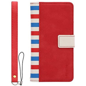 iPhone 6 iPhone 6s ファブリックデザインケース「BOOK Fabric」 スタンド機能 LEPLUS