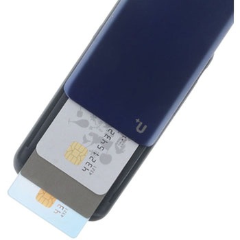 iPhone X【+U】Kyle/Slide式カード収納ハイブリットケース 薄型 LEPLUS