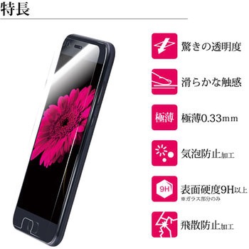 ZenFone(TM) 4 Pro ガラスフィルム 「GLASS PREMIUM FILM」 高光沢/[G2] 0.33mm LEPLUS