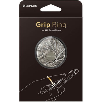 スマートフォン(汎用) スマートフォンリング 「Grip Ring」 【Hub】 スタンド機能付 LEPLUS