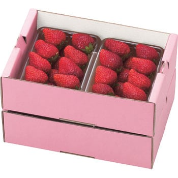 L-2069P イチゴ2Pサービス箱ピンク ヤマニパッケージ 果物・フルーツ
