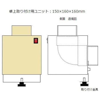 卓上型シングルセット アームダクト 1個 アズワン 【通販サイトMonotaRO】