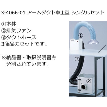 卓上型シングルセット アームダクト 1個 アズワン 【通販サイトMonotaRO】