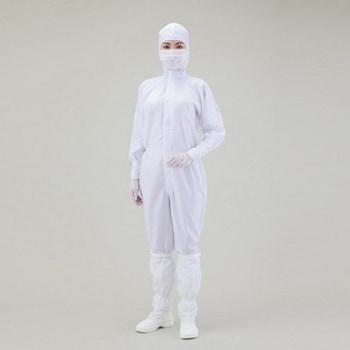 無塵衣・AS197C フード付きツナギ服 アズワン