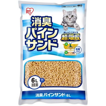 楽ちん猫トイレ 消臭・抗菌 パインサンド アイリスオーヤマ