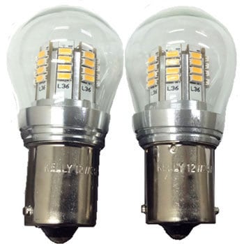 LEDバルブ ストップ球タイプ 12V24V S25BA15S 1セット(2個) ケリー電気産業 【通販モノタロウ】