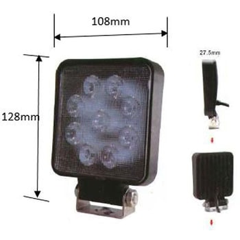 LED作業灯 角型 樹脂ボディ ケリー電気産業
