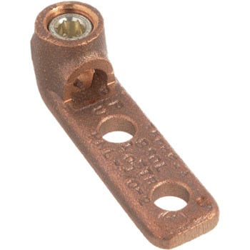 銅製メカニカルコネクター 1穴 取付板 ストレート パンドウイット