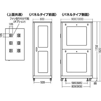 19インチサーバーラック ノーマルタイプ サンワサプライ