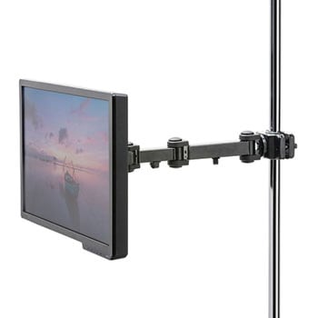 サンワサプライ 高耐荷重支柱取付けモニタアーム CR-LA358 モニターアーム（支柱取付・ポール・水平・高耐荷重・VESA）CR-LA358