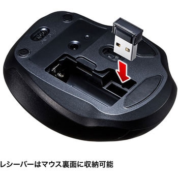 ワイヤレスブルーLEDマウス サンワサプライ