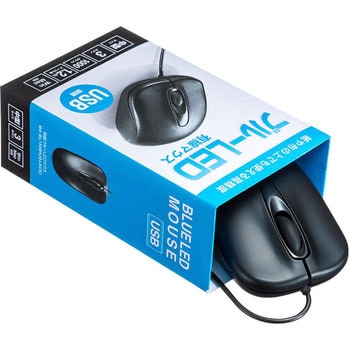 有線ブルーLEDマウス サンワサプライ