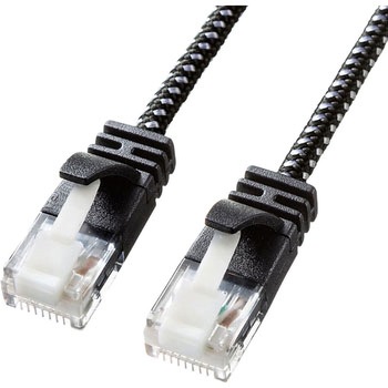 KB-T6AME-05BKW �ߐ܂�h�~�J�e�S��6A�׌a���b�V��LAN�P�[�u�� �T�����T�v���C �`���ш�500MHz 10Gbps ����(�Q��) �u���b�N&�z���C�g�F 5m 1�{ KB-T6AME-05BKW 33583683